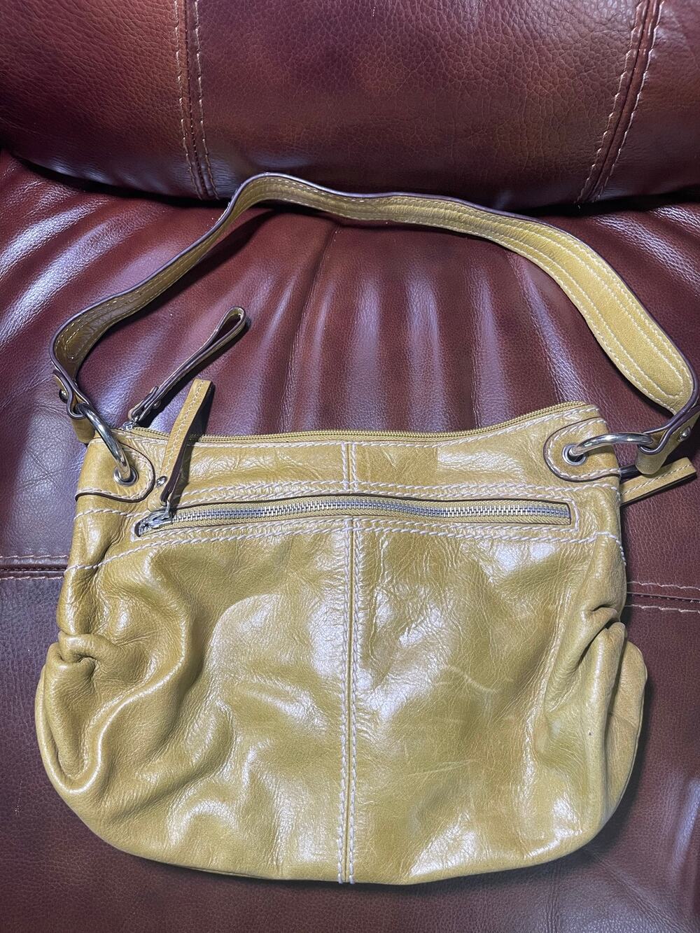 Tignanello Green shoulder purse
